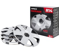 Колпаки Arnezi R14 Epsilon 4шт (серебристо-черные) ABS-пластик A0702045