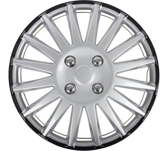 Колпаки Arnezi R16 Orion 4шт (серебристо-черные) ABS-пластик A0702083