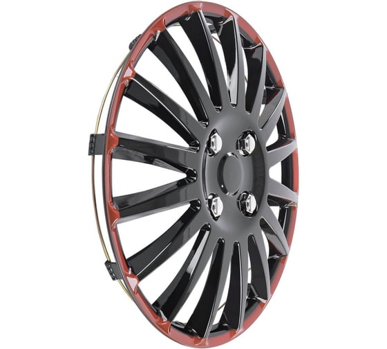 Колпаки Arnezi R15 Orion 4шт (черно-красные) ABS-пластик A0702076