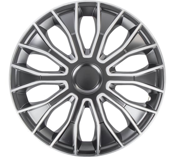 Колпаки Arnezi R15 Meteor 4шт (серебристо-черно матовые) ABS-пластик A0702010