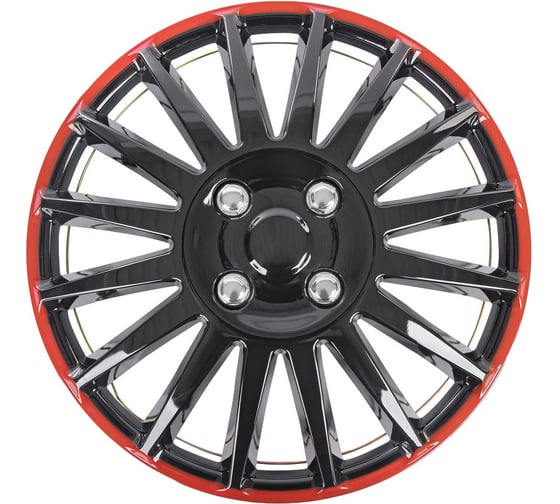 Колпаки Arnezi R16 Orion 4шт (черно-красные) ABS-пластик A0702077