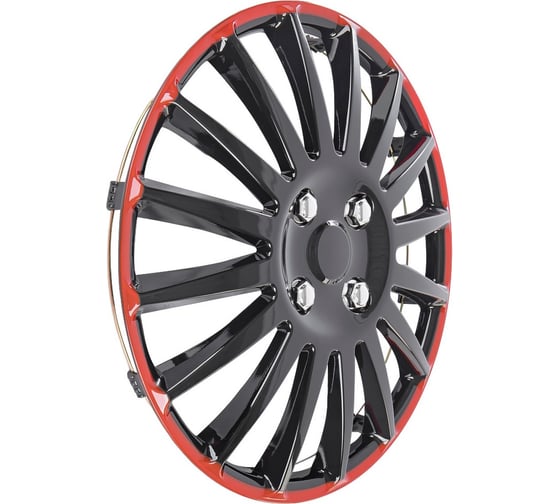 Колпаки Arnezi R16 Orion 4шт (черно-красные) ABS-пластик A0702077