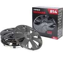 Колпаки Arnezi R14 Sirius 4шт (черно-матовые) ABS-пластик A0702041