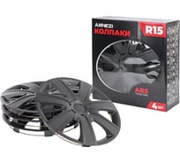 Колпаки Arnezi R15 Hadar 4шт (черно-матовые с текстурой) ABS-пластик A0702015