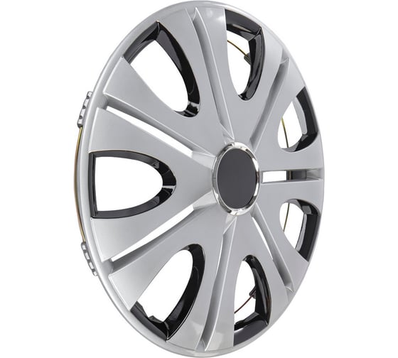 Колпаки Arnezi R15 Stars 4шт (серебристо-черные) ABS-пластик A0702019