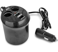 Разветвитель прикуривателя AVS 12/24 (на 2 выхода+2 USB) CS214U A78117S