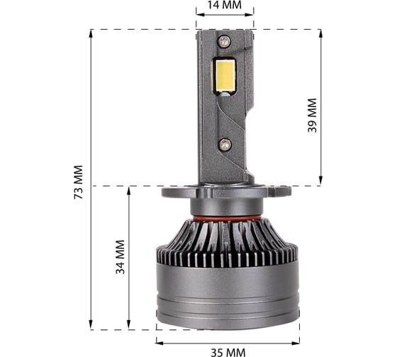Автолампа KRAFT D2S 12v 35w (P32d-2) Pro Xenon KT 700142