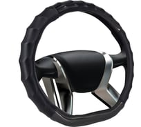 Оплетка на руль SENATOR Denver-D экокожа перфорированная с вставками под карбон, M /ЧЕРНЫЙ OPLS4301