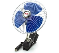 Вентилятор автомобильный AVS 8048 12В 8 (корпус: металл, переключатель, цвет: серебристый) 43470