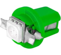Автолампа диод SKYWAY T5 (W1,2W), 12V, 1 SMD, B8.5d, 1-контакт, зеленая, 10 шт, панель S08201218/K