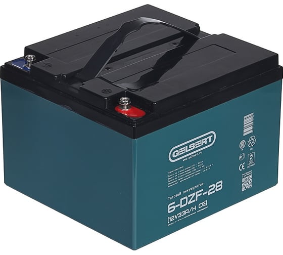 Тяговый аккумулятор Gelbert 6-DZF-28 (12V33A/H C5) 025373