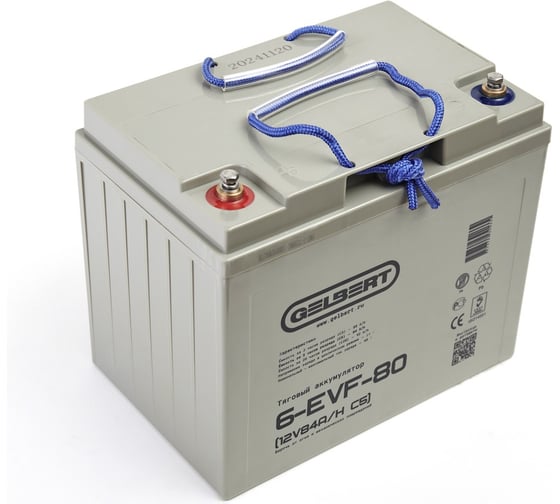 Тяговый аккумулятор Gelbert 6-EVF-80 (12V84A/H C5) 025382 1