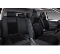 Накидки PSV 5D Forward (Черный/Кант черный), комплект на весь салон, экокожа + текстиль 138365