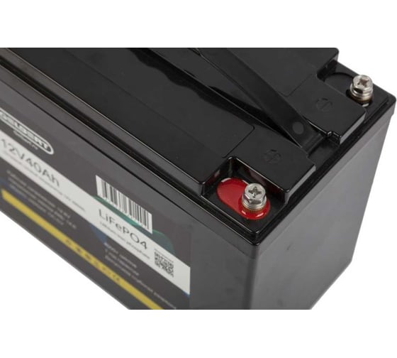 Литиевый тяговый аккумулятор Gelbert LiFePO4 (12V/40Ah/40A/480Wh) [6-EVF-45] 025330