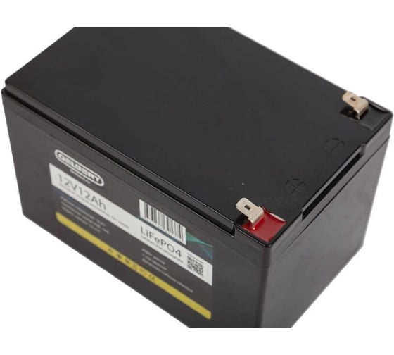 Литиевый тяговый аккумулятор Gelbert LiFePO4 (12V/12Ah/12A/144Wh) [6-DZF-12, 6-DZM-12] 025325