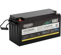 Аккумуляторная батарея литиевая LiFePO4 GELBERT, (12V/200Ah/200А/2,400Wh) Bluetooth 0000179
