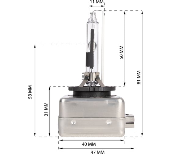 Автолампа ксеноновая газоразрядная KRAFT D3R 12v 35w (PK32d-6) Pro HID Xenon KT 700138
