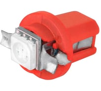 Автолампа диод SKYWAY T5 (W1,2W) 12V, 1 SMD, B8.5d, 1-контакт, красная, 10 шт, панель S08201219/K