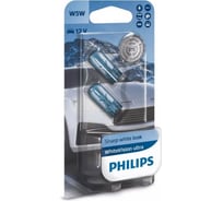 Автолампа PHILIPS W5W, W2.1х9.5d, WhiteVision ultra 4200 K, 2 шт., 12 В 12961WVUB2 17833384