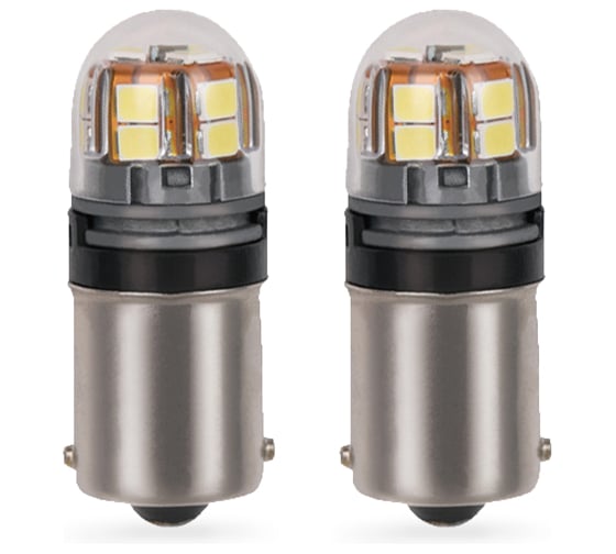 Светодиод KRAFT G18 R10W (BA15s) 10-30v (white) Pro 2 шт KT 700265