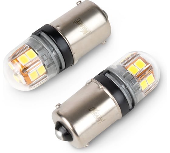 Светодиод KRAFT G18 R10W (BA15s) 10-30v (white) Pro 2 шт KT 700265