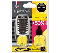 Ароматизатор воздуха Aroma Car Supreme Duo Vanilla 021457