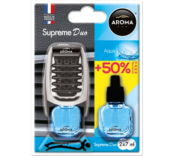 Ароматизатор воздуха Aroma Car Supreme Duo Aqua 021458