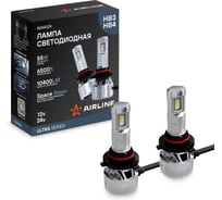 Светодиодная лампа HB3/HB4 ULTRA, 55Вт, 10400Лм, 6500К, 12/24В, комплект 2 шт Airline AEAR228