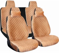 Накидка на сиденье автомобиля из алькантары A2DM ГАРМОНИЯ бежевый, комплект на весь салон 105125