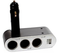 Разветвитель прикуривателя A2DM 041 3 выхода + USB, 12/24 В 160004