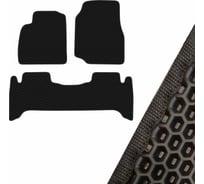 Коврик салона SKYWAY TOYOTA LAND CRUISER 100 2000-2003 левый руль 3 пр. EVA Черный S01705482
