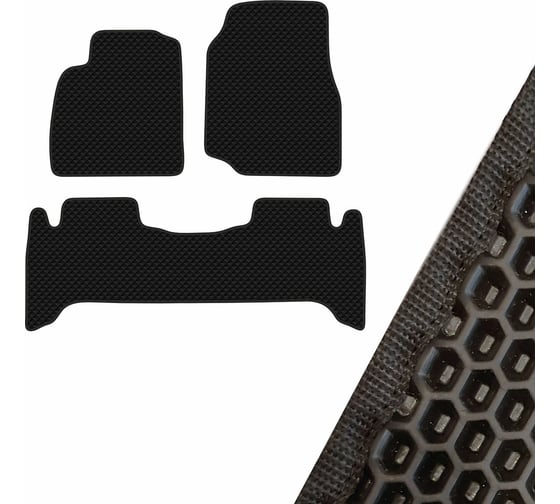 Коврик салона SKYWAY TOYOTA LAND CRUISER 100 2000-2003 левый руль 3 пр. EVA Черный S01705482 1