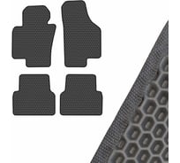 Коврик салона SKYWAY VW TIGUAN 2007- левый руль 4 пр. EVA Серый S01706529