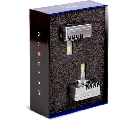 Светодиодная лампы MTF Light MaxBeam, D5S, 12V, 35W, 4500lm, 6000K, кулер, комплект. MBD5S6