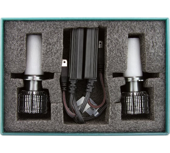 Светодиодная лампы MTF Light CYBER LIGHT PRO, H7/H18, 12V, 65W, 6500lm, 6000K, кулер, комплект. CP07K6