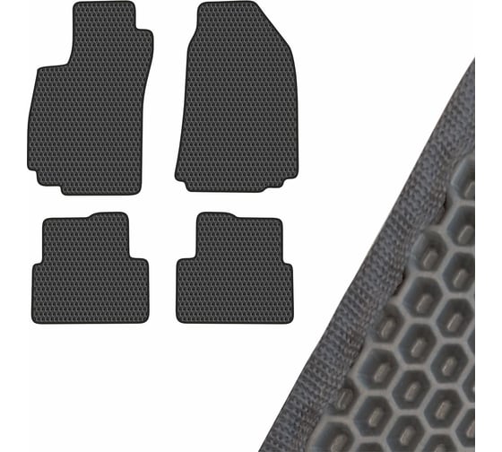 Коврик салона SKYWAY CHEVROLET COBALT 2013- левый руль 4 пр. EVA Серый S01706120 1