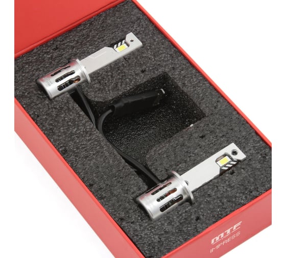 Светодиодные лампы MTF LIGHT IMPRESS, H1, 12V, 21W, 2100LM, 6000K,(размер штатн. лампы), к-кт. HT01K6