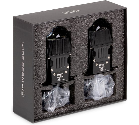Светодиодные модули MTF Light ближнего/дальнего света WIDE BEAM mini, 12В, 45/49Вт, 5500К, 1.5, 2шт. WM49S