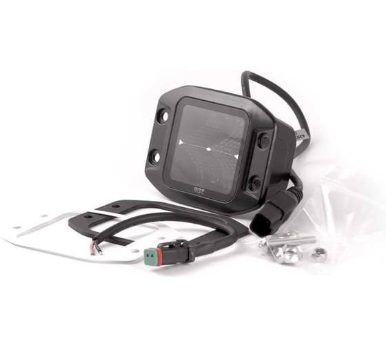 Прожектор светодиодный MTF LIGHT STYLE 40W, 3000lm, ECE R10, квадратный, встраиваемый WH40i
