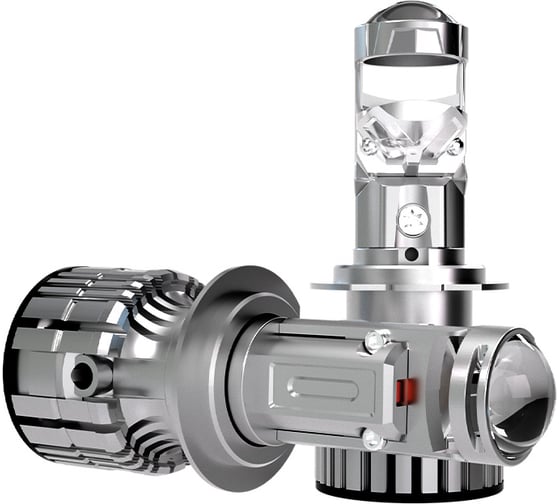 Светодиодные линзы MTF Light MiniLENS H7, 12/24V, 55W, 6000K, 4000LM, 2шт. MLH7K5