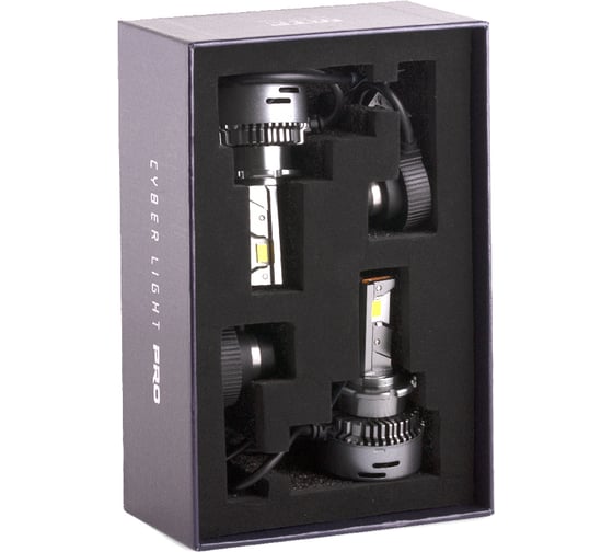 Светодиодные лампы MTF LIGHT CYBER LIGHT PRO, D2S, 85V, 35W, 4250lm, 6000K, кулер, комплект. CPD2K6