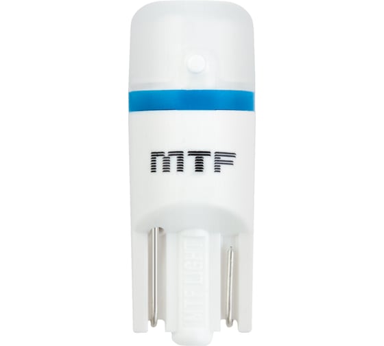 Светодиодная автолампа MTF LIGHT W5W/T10, 12В, 1Вт, 5000К(белый свет), линза матовая, Тайвань, 2шт W5W50PT