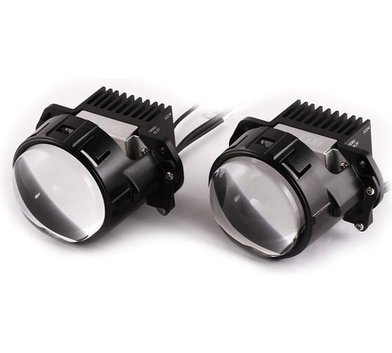 Светодиодные линзы MTF Light Blaster beam узкий луч дальнего света и интегрированный габаритный огонь 12V, 20W, 6000K, 2500LM, 2.5, к-т 2шт. BW25K25