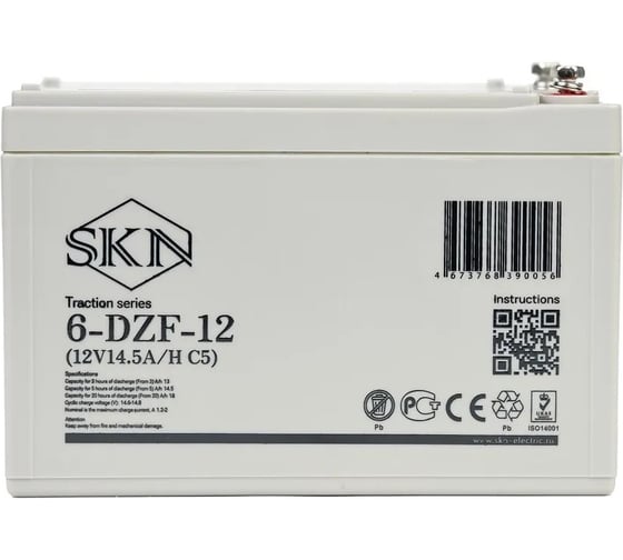 Тяговый аккумулятор SKN 6-DZF-12 (12V14.5A/H C5) 025383