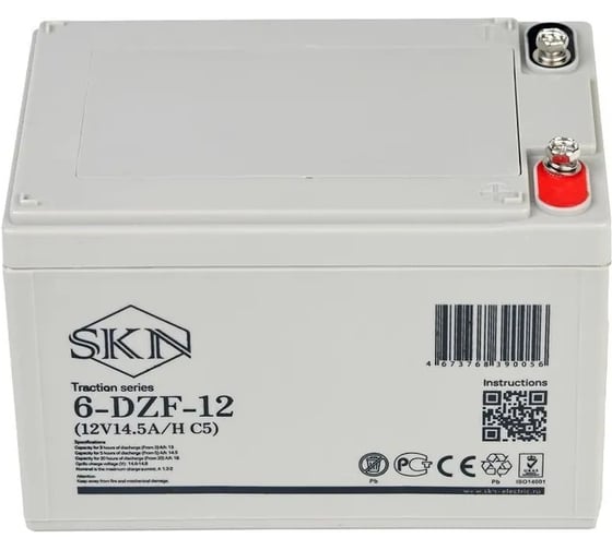 Тяговый аккумулятор SKN 6-DZF-12 (12V14.5A/H C5) 025383