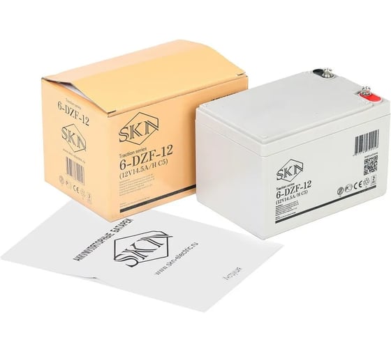 Тяговый аккумулятор SKN 6-DZF-12 (12V14.5A/H C5) 025383