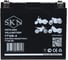 Аккумулятор стартерный для мототехники SKN YTX12-BS (12V/12Ah/180A) [CT 1212, YB14L-A2, YB10L-B] 025272 3