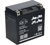 Аккумулятор стартерный для мототехники SKN YTX14-BS (12V/12Ah/200A ) [CT 1214,YTX14H-BS] 025273