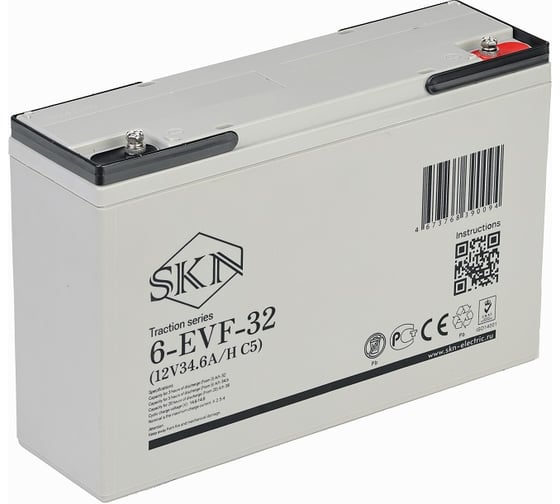 Тяговый аккумулятор SKN 6-EVF-32 (12V34.6A/H C5) 025388 1