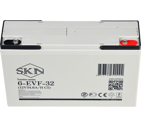 Тяговый аккумулятор SKN 6-EVF-32 (12V34.6A/H C5) 025388